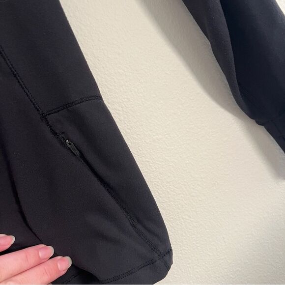 Lululemon Outrun 1/2 Zip Rulu Reflective Details Size 10 women’s black - Picture 5 of 5